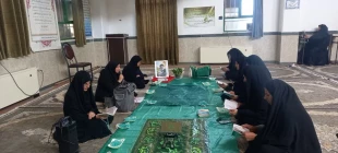 برگزاری مراسم عزاداری حضرت ابا عبدالله الحسین (ع) و گرامیداشت وداع و تشییع رهبر شهید در آموزشکده ملی مهارت دختران میبد  6
