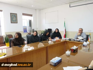 برگزاری جلسه مصاحبه و ارزیابی اساتید رشته‌های گرافیک و طراحی دوخت در آموزشکده ملی مهارت دختران میبد 6